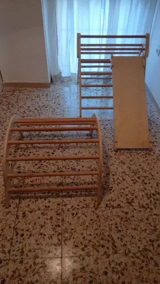 Tobogán de madera 3 piezas