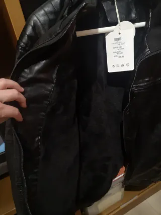 Chaqueta Negra Forrada Invierno Hombre