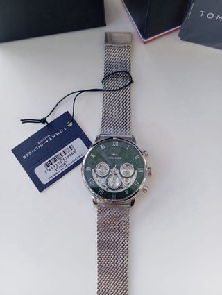 Relógio Tommy Hilfiger Verde Prata