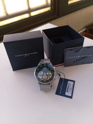 Relógio Tommy Hilfiger Verde Prata