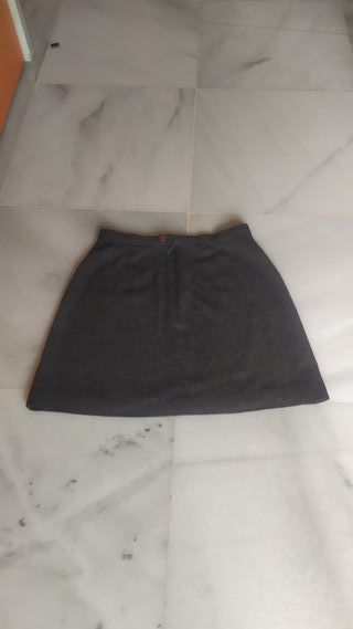 Falda Zara Negra Talla 34 XS
