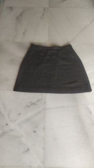 Falda Zara Negra Talla 34 XS