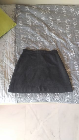 Falda Zara Negra Talla 34 XS