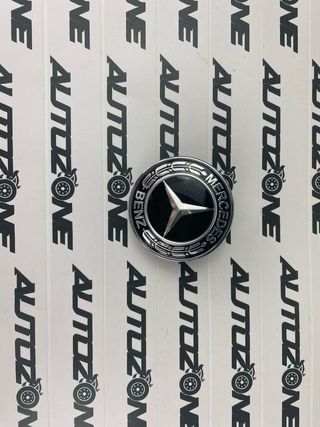 Emblema Mercedes negro para capó 57 mm (C)