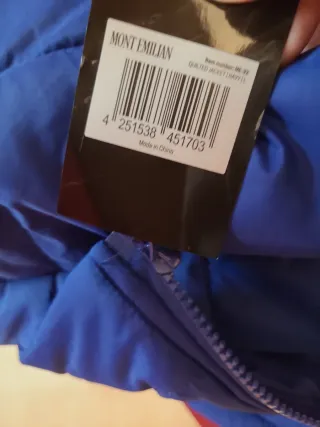 Chaqueta Montemilian azul hombre con etiqueta