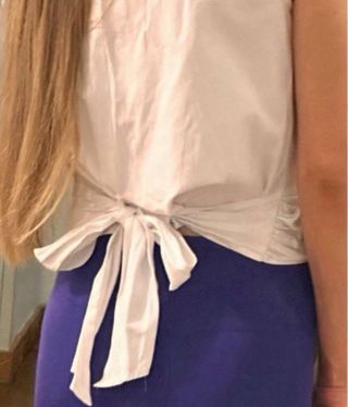 Blusa Atmosphere blanca elegante con nudo talla M