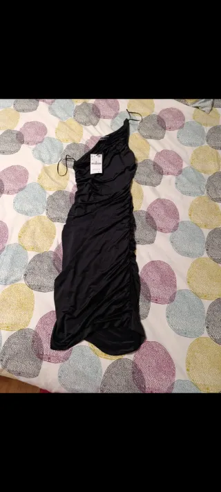 Vestido Stradivarius Negro Talla M