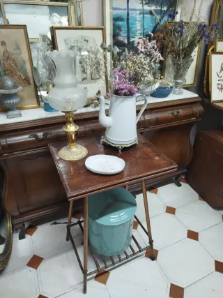 SOLO HOY Mesa auxiliar madera y metal