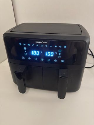 Freidora Doble SilverCrest Negra