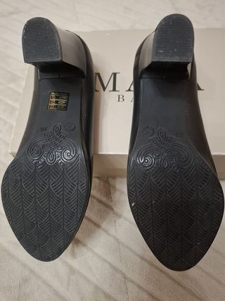 Zapatos de vestir negros tacón mujer