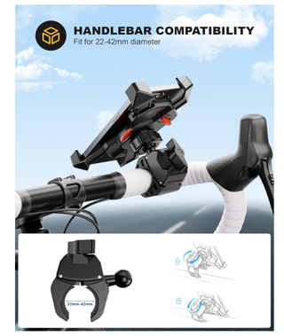 Supporto Telefono Moto Bici Regolabile