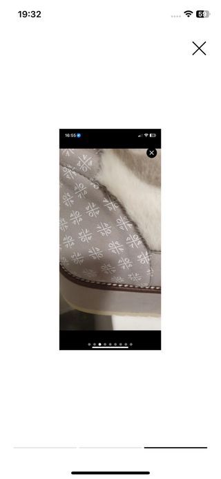 Botas de pelo grises y blancas