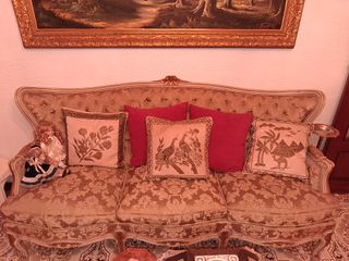Tresillo Luis XV: Sofá 3 Plazas y 2 Sillones