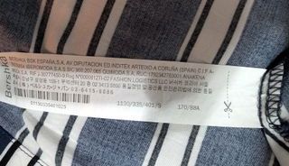 Camisa Bershka Rayas Azul y Blanco