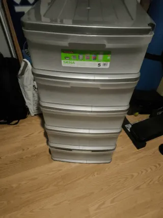 Cajonera gris 5 cajones