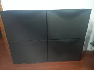 4 Zapateros negros Ikea