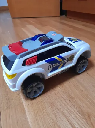 Coche Policía Juguete Blanco
