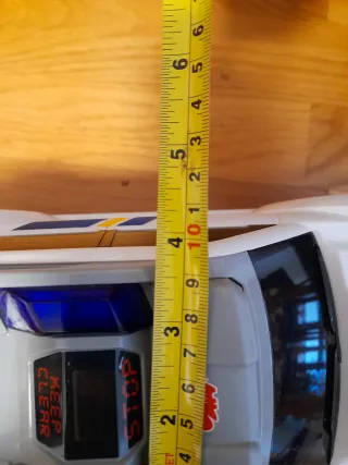 Coche Policía Juguete Blanco