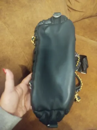 Bolso Steve Madden Negro Acolchado Cadena