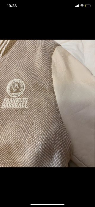 Chaqueta Varsity Franklin & Marshall Beige