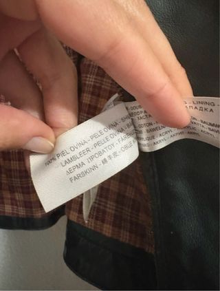 Cazadora Piel Massimo Dutti Verde