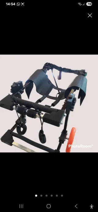 Silla de ruedas para perro  mediano.