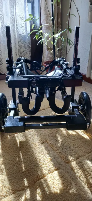 Silla de ruedas para perro  mediano.