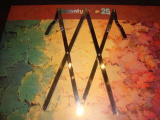 Atril de sobremesa cromado plegable