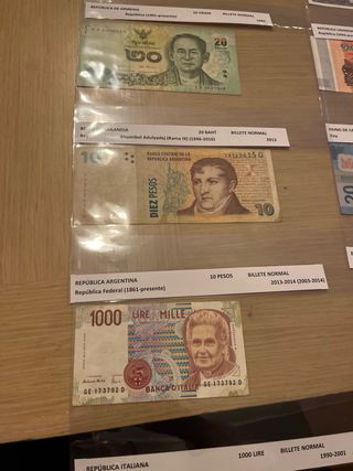 10 Billetes de diferentes países