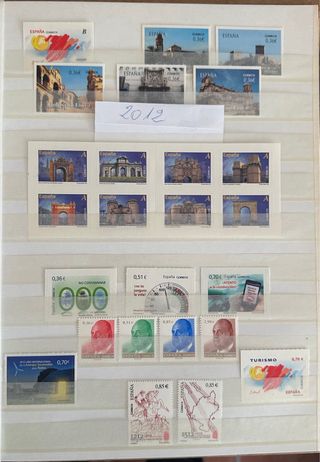 Sellos nuevos de España 2005-2012, años completos