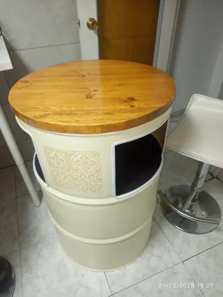 Mueble Bar Bidón Metálico 200L