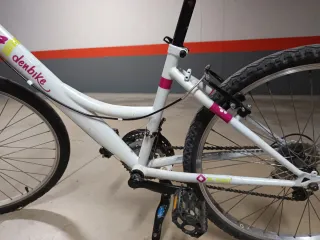 Bicicleta infantil 24 rosa y blanco