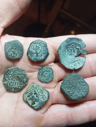 Lotto di monete antiche spagnole