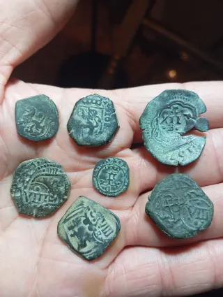 Lotto di monete antiche spagnole