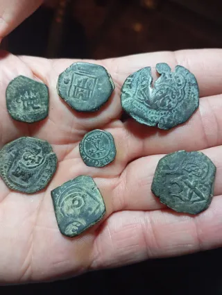 Lotto di monete antiche spagnole