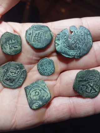 Lotto di monete antiche spagnole