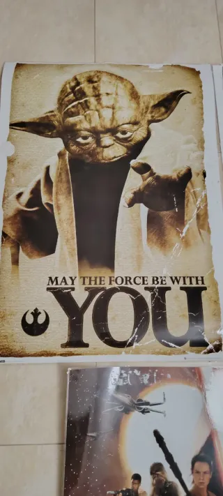 Póster Star Wars Yoda Darth Vader Kylo Ren