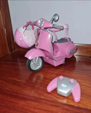 Moto rosa BABY BOOM con mando