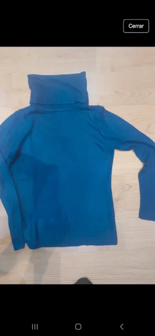 Jersey Antea cuello alto azul talla 44