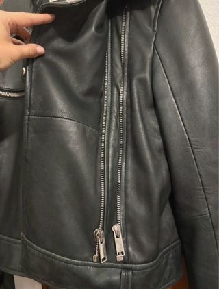 Cazadora Biker Zara Negra