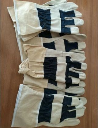 Guanti da lavoro pelle e tessuto