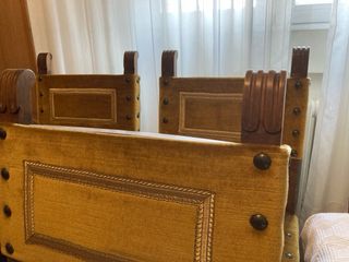 Sillas Castellanas Antiguas Terciopelo y Madera