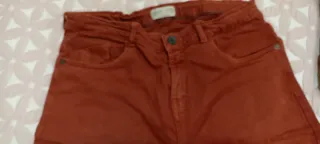 Pantalón vaquero niño color teja 13/14 años