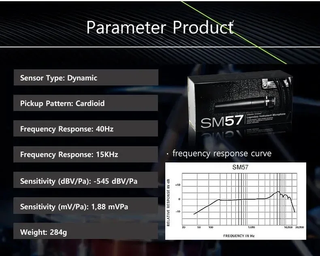 Micrófono Dinámico Cardioide SM57
