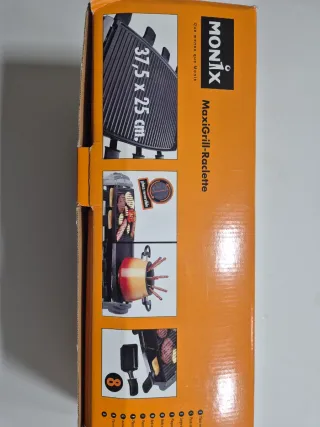 Placa Raclette Reversible para Fondues