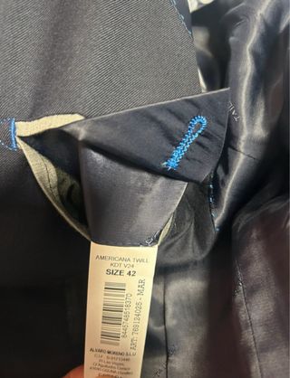 Traje de chaqueta Álvaro Moreno Azul Marino Twill