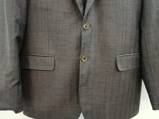 Traje de lana hombre gris