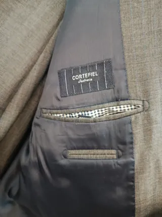 Traje de lana hombre gris