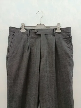 Traje de lana hombre gris