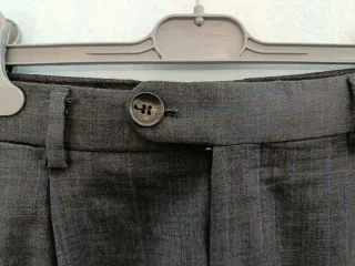 Traje de lana hombre gris